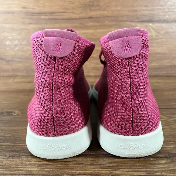 Allbirds Tree Toppers Pink High Top Sneakers Women’s Size 9 Lace Up Shoes - Picture 4 of 11